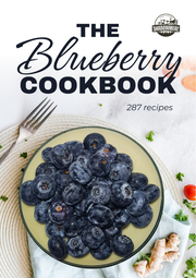 The Blueberry Cookbook by Shadowmere Farm — 287 blueberry pie, muffin, cobbler, and dessert recipes digital download cover